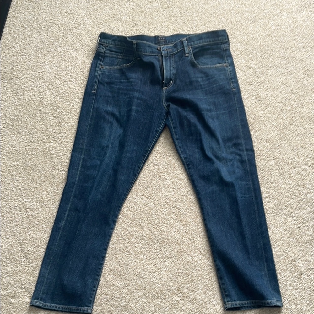 Citizens Of Humanity Blue Straight Leg Denim